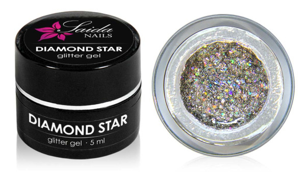 Diamond Star Glitter Gel from Saida Nails